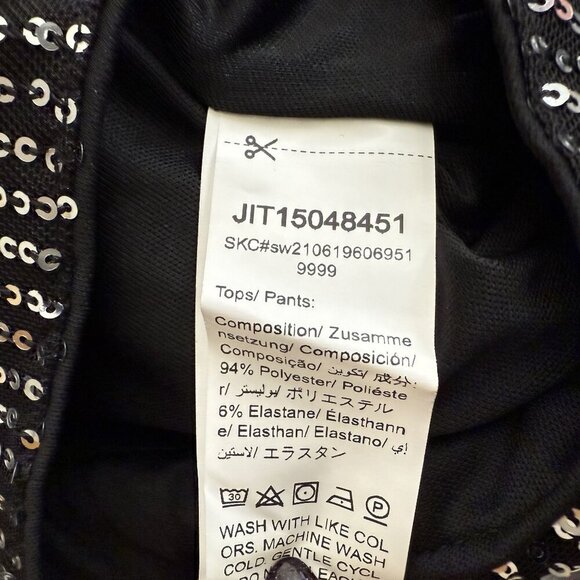 SHEIN High Waist Sequin Wide Leg Pants - Picture 5 of 5